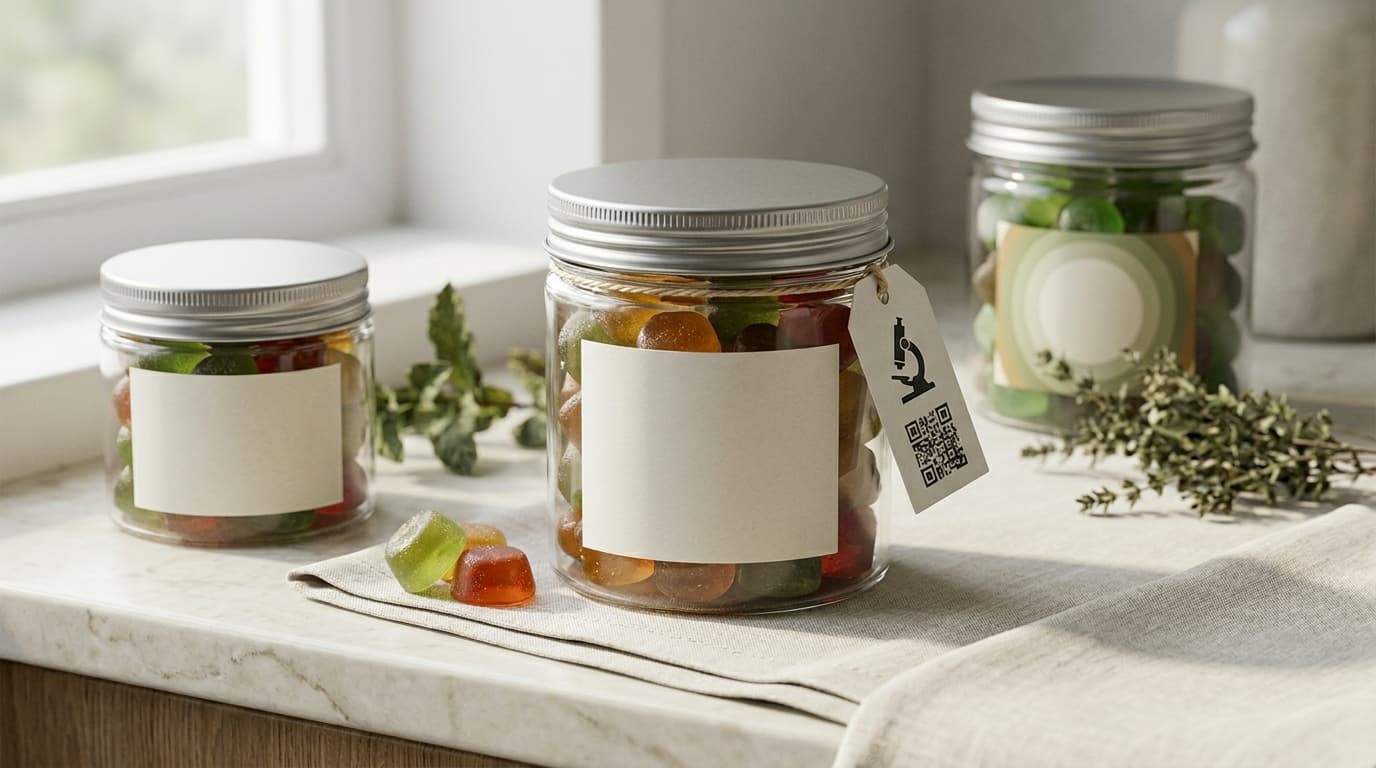 Diamond CBD Chill Plus Gummies packaging and product-style review illustration for TrustBrand