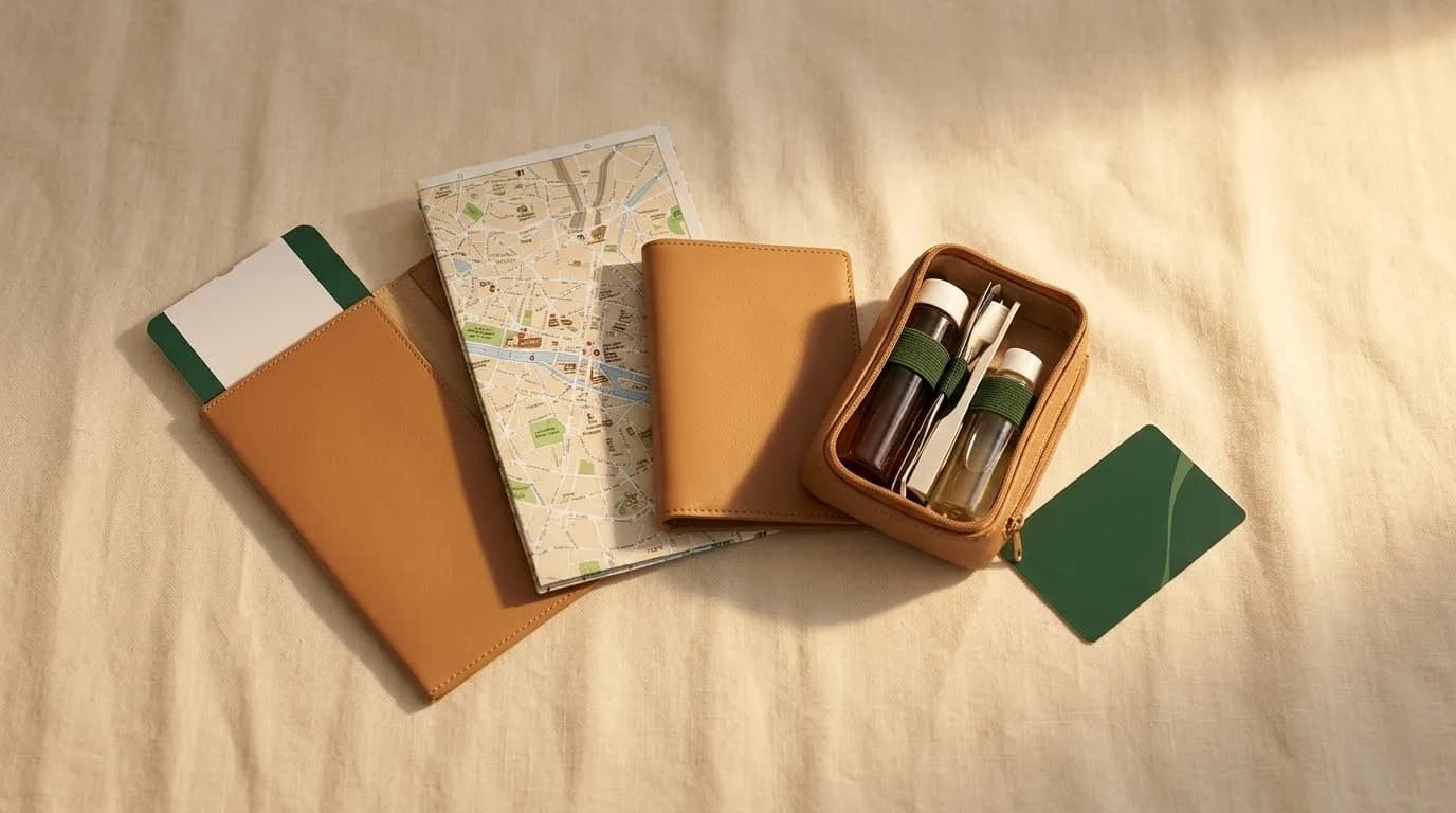 Editorial banner representing travel and consumer lifestyle categories with comparison-focused styling